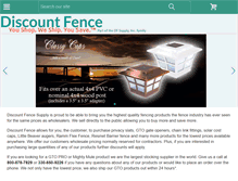 Tablet Screenshot of discountfence.org